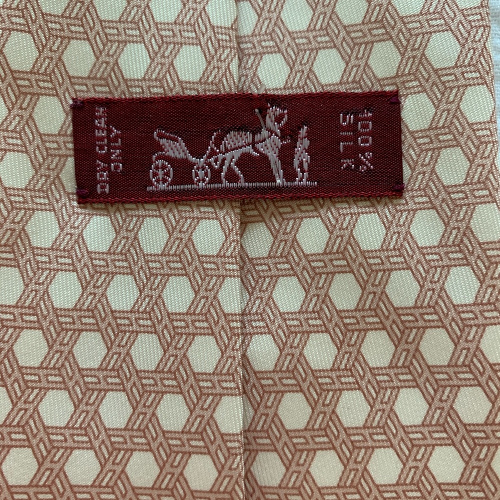 Hermès Authentic Tie 100% Silk - Picture 4 of 12